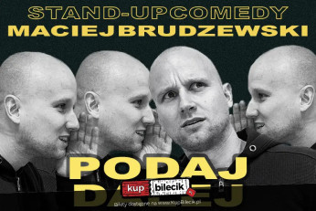 Iława Wydarzenie Stand-up Maciej Brudzewski w nowym programie "Podaj dalej"